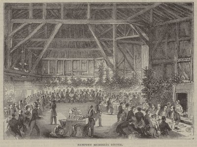 John Hampden Herdenkingsdiner, gehouden in verband met de oprichting van een monument voor hem door English School