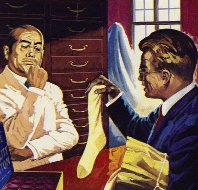 John Logie Baird vond een katoenen ondersok uit om voeten droog te houden door English School