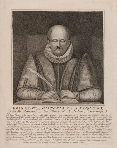 John Stow, Engelse historicus en antiquair door English School