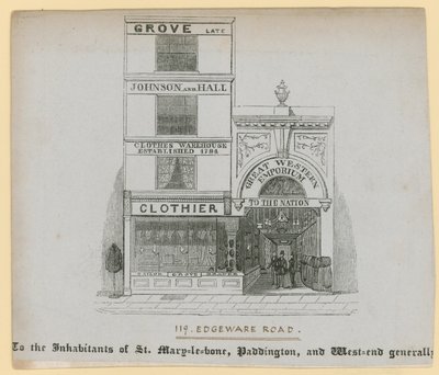 Johnson en Hall, kleermaker, 119 Edgware Road door English School