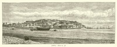 Joppa, Handelingen, ix, 36 (gravure) door English School