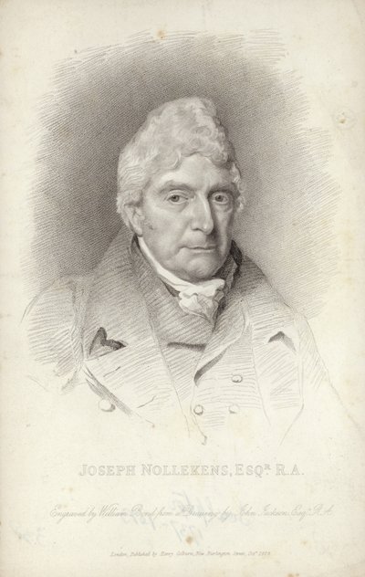 Joseph Nollekens, Engelse beeldhouwer. Gravure door William Bond door English School