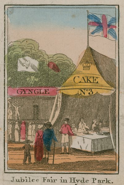 Jubileumkermis in Hyde Park, 1814 door English School