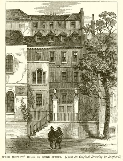 Huis van rechter Jeffreys in Duck Street door English School