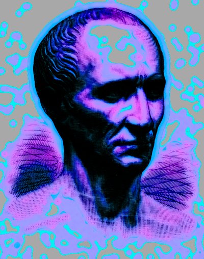 Julius Caesar, illustratie uit Cassells Illustrated Universal History door Edward Ollier, gepubliceerd 1890 door English School