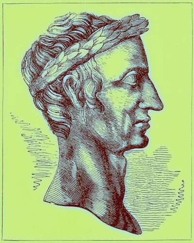Julius Caesar, illustratie uit The Illustrated History of the World, gepubliceerd ca. 1880 door English School