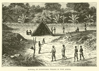 Kawala, een versterkt dorp in West-Afrika door English School