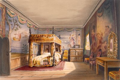 Koning Charles Kamer, Cotehele House, ca.1830-40 door English School