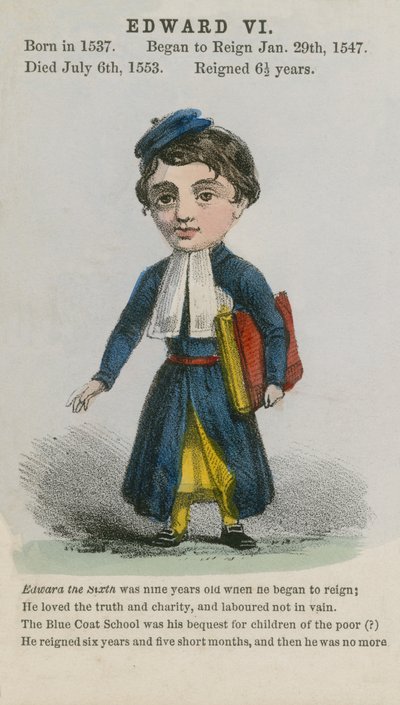 Koning Eduard VI door English School
