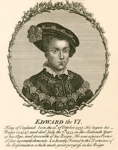 Koning Edward VI door English School