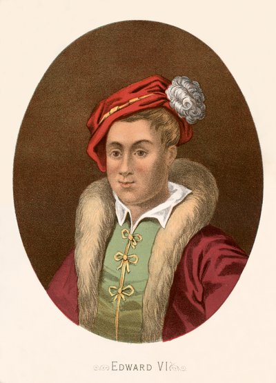 Koning Edward VI door English School