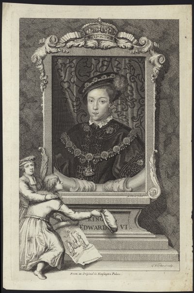 Koning Edward VI van Engeland en Ierland door English School