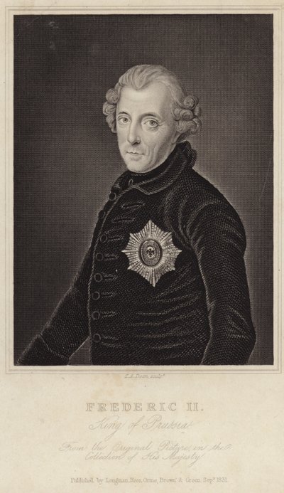 Koning Frederik II van Pruisen door English School
