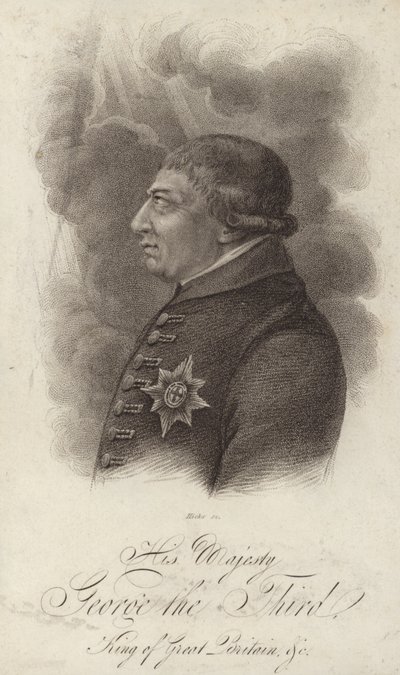 Koning George III van Groot-Brittannië en Ierland door English School