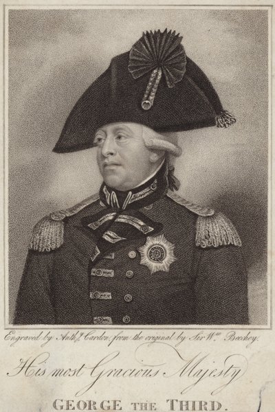 Koning George III van Groot-Brittannië en Ierland door English School