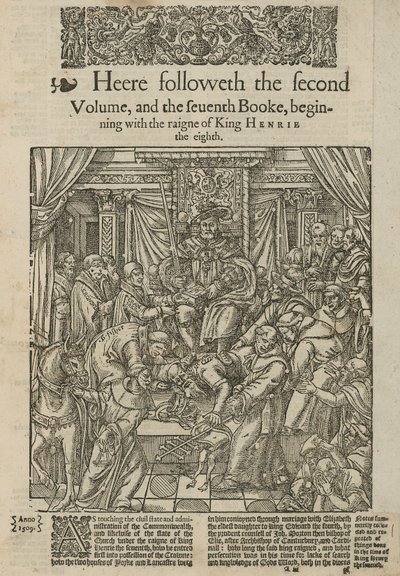 Koning Hendrik VIII vertrapt de paus door English School