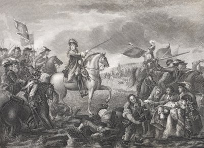 Koning Willem III bij de Slag aan de Boyne, 1690, uit 