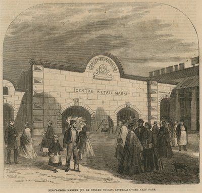 Kings Cross Market, te openen op zaterdag 8 augustus 1868 door English School