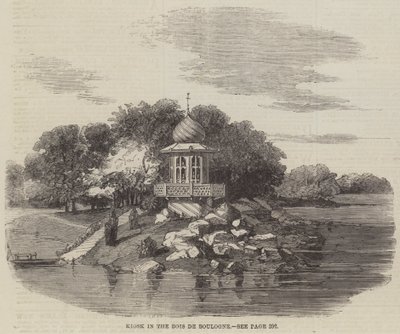Kiosk in het Bois de Boulogne door English School