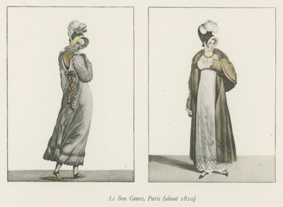 La Bon Genre, Parijs (circa 1810) door English School