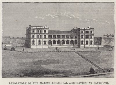 Laboratorium van de Marine Biological Association, in Plymouth door English School