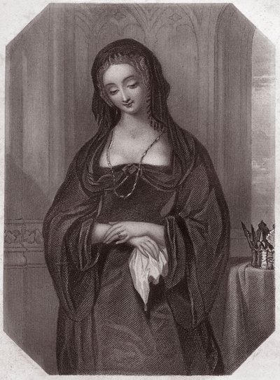 Lady Grey (Elizabeth Woodville) in Galerie des femmes de Shakespeare, circa 1838 door English School
