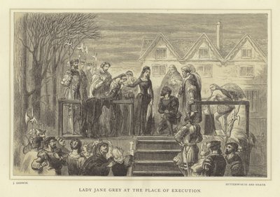 Lady Jane Grey op de executieplaats door English School