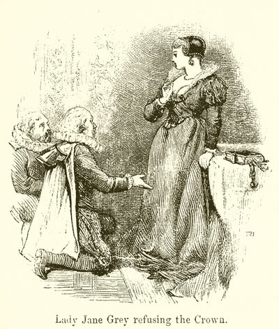 Lady Jane Grey weigert de Kroon door English School