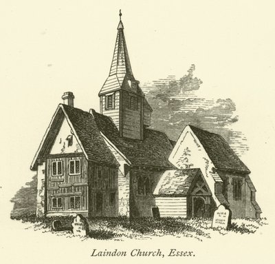 Laindon Church, Essex (gravure) door English School
