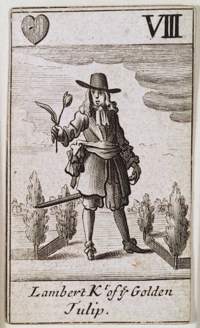 Lambert Simnel, Ridder van de Gouden Tulp, uit een set speelkaarten door English School