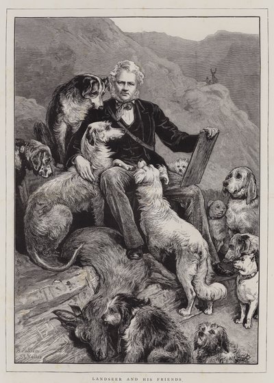Landseer en zijn Vrienden door English School