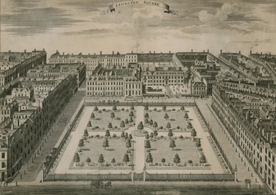 Leicester Square, Londen, in 1728 door English School