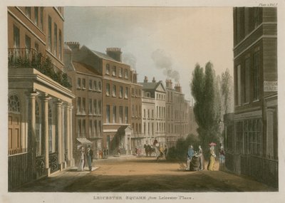 Leicester Square vanaf Leicester Place, Londen door English School