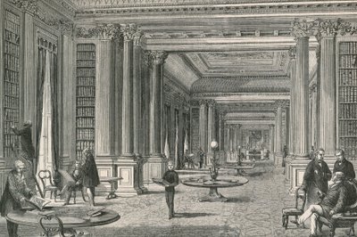 Bibliotheek van de Reform Club door English School