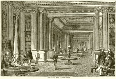 Bibliotheek van de Reform Club door English School