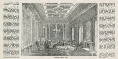 Bibliotheek, de Reform Club door English School
