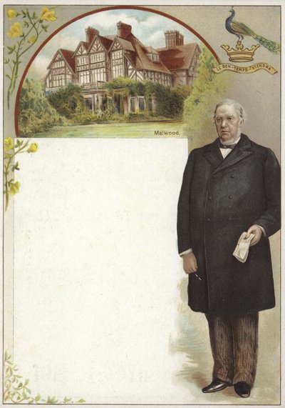 Liebig kaart met Sir William Harcourt door English School