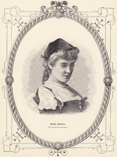 Lilian Nordica (de Amerikaanse zangeres) door English School