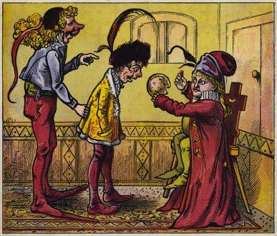 Kleine Jack Horner (kleur litho) door English School