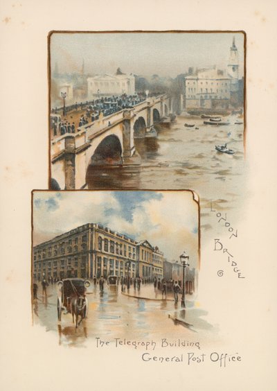 London Bridge, Het Telegraafgebouw, Algemeen Postkantoor door English School