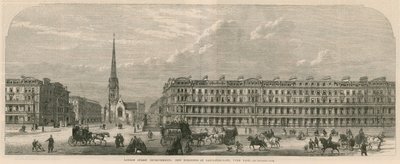 Verbeteringen aan Londense straten: Nieuwe gebouwen bij Lancaster Gate, Hyde Park door English School