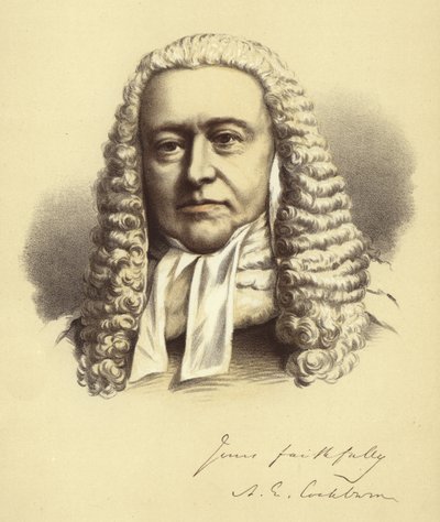 Lord Chief Justice Cockburn door English School