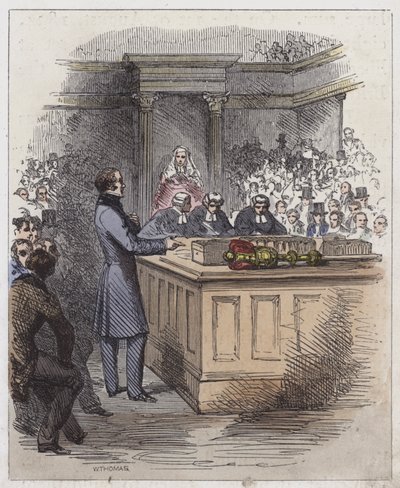 Lord John Russell in het Lagerhuis door English School