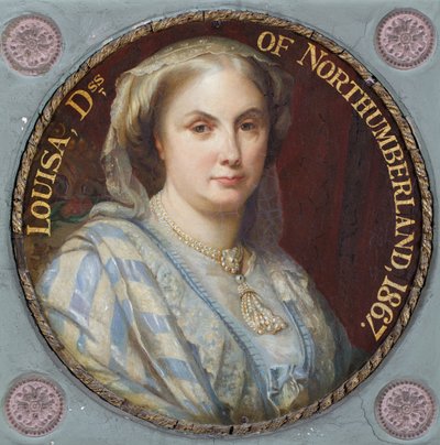 Louisa, zesde hertogin van Northumberland (olieverf) door English School