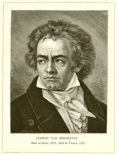 Ludwig Van Beethoven door English School