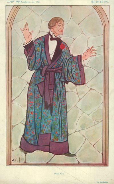 M Lou-Tellegen, Dorian Gray, 10 september 1913, Vanity Fair cartoon door English School