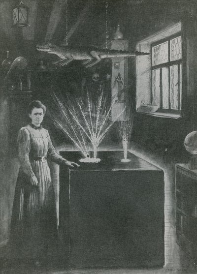 Madame Curie, de moderne alchemist door English School