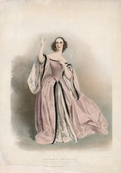 Madame Persiani in Lucia di Lammermoor door English School