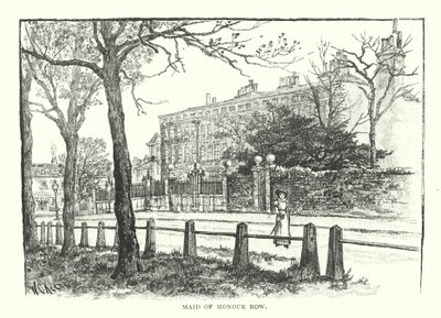 Maid of Honour Row (gravure) door English School