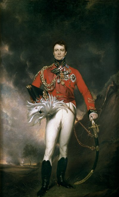 Generaal-majoor Sir James Kempt, ca. 1824 door English School